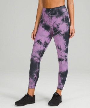 Leggins Lululemon Power Thru High-Rise Tight 25" Mujer Morados Grises Oscuro | 71638-ZOKH