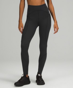 Leggins Lululemon Rain Repellent High-Rise Running Tight 28" Mujer Negros | 98104-XPZK