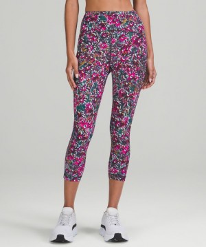 Leggins Lululemon Swift Speed High-Rise Crop 21" Mujer Multicolor | 73612-YSHD