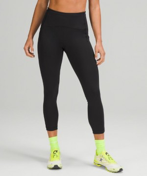 Leggins Lululemon Swift Speed High-Rise Crop 23" Mujer Negros | 45078-VCFU