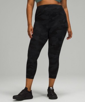 Leggins Lululemon Swift Speed High-Rise Crop 23" Mujer Camuflados Negros Multicolor | 61502-TSCK