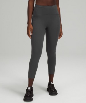 Leggins Lululemon Swift Speed High-Rise Crop 23" Mujer Grises Oscuro | 06354-BMRZ