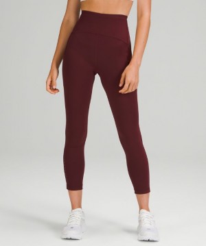 Leggins Lululemon Swift Speed High-Rise Tight 25" Mujer Rojos Vino | 94807-WQTN