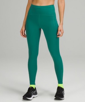 Leggins Lululemon Swift Speed High-Rise Tight 28" Mujer Turquesa Azules | 48130-DQZP