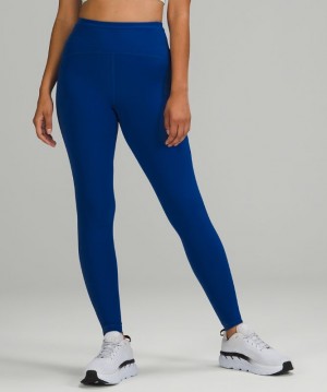 Leggins Lululemon Swift Speed High-Rise Tight 28" Brushed Luxtreme Mujer Azules | 17652-TDFS