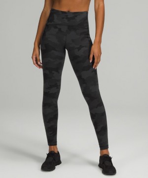 Leggins Lululemon Swift Speed High-Rise Tight 28" Brushed Luxtreme Mujer Camuflados Negros Multicolor | 68427-NKFR