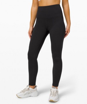 Leggins Lululemon Wunder Lounge SHR Tight Mujer Negros | 05932-OMWH