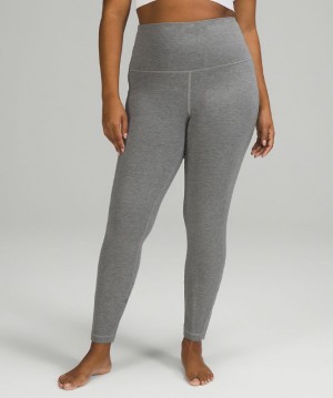 Leggins Lululemon Wunder Lounge SHR Tight Mujer Grises | 27986-RTUP