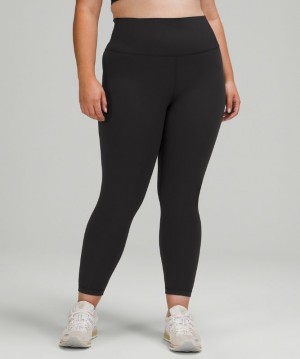 Leggins Lululemon Wunder Train High-Rise Tight 25" Mujer Negros | 98237-GHLZ