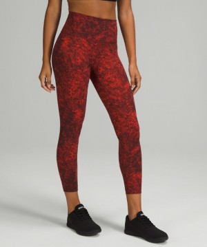 Leggins Lululemon Wunder Train High-Rise Tight 25" Mujer Azules Azules Rojos Negros | 62897-ERJN