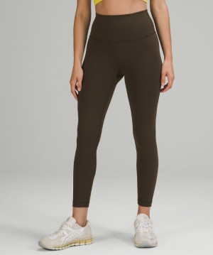 Leggins Lululemon Wunder Train High-Rise Tight 25" Mujer Verde Oliva Oscuro | 31658-QZGE