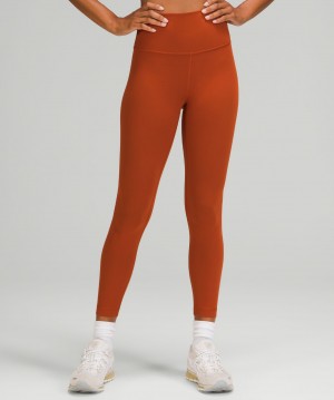 Leggins Lululemon Wunder Train High-Rise Tight 25" Mujer Rojos Oscuro | 37468-EBYG