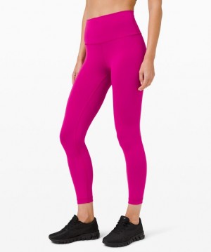 Leggins Lululemon Wunder Train High-Rise Tight 25" Mujer Ripened Raspberry | 94236-FZNA