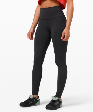 Leggins Lululemon Wunder Train High-Rise Tight 28" Mujer Negros | 36954-SFMT