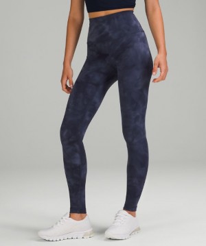 Leggins Lululemon Wunder Train High-Rise Tight 28" Mujer Azules | 08947-BSDU