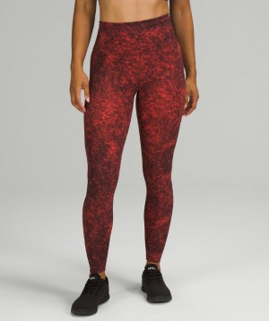 Leggins Lululemon Wunder Train High-Rise Tight 28" Mujer Azules Azules Rojos Negros | 01463-KXWM