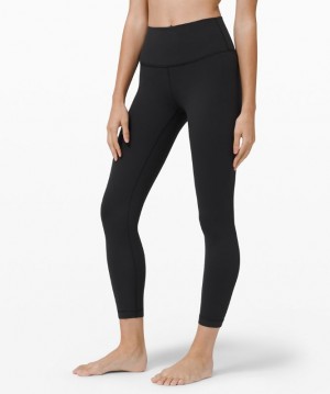 Leggins Lululemon Wunder Under High-Rise Tight 25" Full-On Luon Mujer Negros | 13968-VMKS