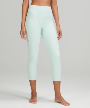 Leggins Lululemon lululemon Align HR Crop 23" Mujer Verde Menta | 75249-BIDP