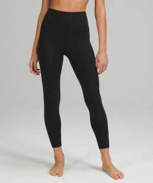 Leggins Lululemon lululemon Align™ High-Rise 25" Logo Mujer Negros | 20365-XBLV