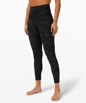 Leggins Lululemon lululemon Align™ High-Rise 25" Pockets Mujer Camuflados Negros Multicolor | 96413-JUEV