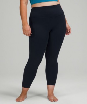 Leggins Lululemon lululemon Align™ High-Rise 25" Pockets Mujer Azul Marino | 05748-IPWX