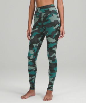 Leggins Lululemon lululemon Align™ High-Rise 28" Mujer Camuflados Turquesa Multicolor | 95706-CZJI