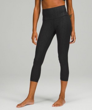 Leggins Lululemon lululemon Align™ High-Rise Crop 23" Mujer Negros | 90265-RGZF