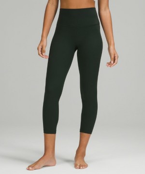 Leggins Lululemon lululemon Align™ High-Rise Crop 23" Mujer Verdes | 96137-EZRG