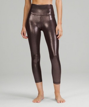 Leggins Lululemon lululemon Align™ High-Rise Crop 23" Shine Mujer Radiate Foil Print French Press | 31982-VFAG