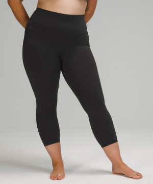 Leggins Lululemon lululemon Align™ High-Rise Crop with Pockets 23" Mujer Grises Oscuro | 58906-WJZV