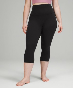 Leggins Lululemon lululemon Align™ Super High-Rise Crop 21" Mujer Negros | 38107-ZEAV