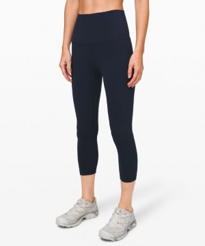 Leggins Lululemon lululemon Align™ Super High-Rise Crop 21" Mujer Azul Marino | 97160-JENA