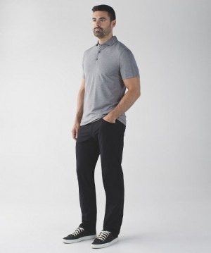 Pantalon Lululemon ABC Classic-Fit 37" Warpstreme Hombre Negros | 34701-EQSO