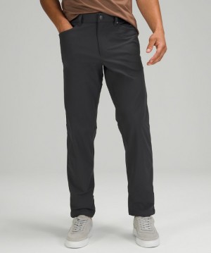 Pantalon Lululemon ABC Classic-Fit 37" Warpstreme Hombre Obsidian | 12409-QYXM