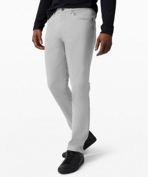 Pantalon Lululemon ABC Classic 30"L Hombre Plateados | 04529-ISEC