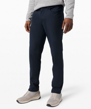 Pantalon Lululemon ABC Classic 32"L Hombre Azul Marino | 78409-KBLH