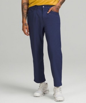 Pantalon Lululemon ABC Relaxed-Fit Crop Cord Hombre Night Sea | 47916-SMPD