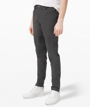 Pantalon Lululemon ABC Slim-Fit 34" Utilitech Hombre Grises Oscuro | 78402-XSWB