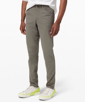 Pantalon Lululemon ABC Slim-Fit 37" Warpstreme Online Only Hombre Grises Verde Oliva | 80437-THBO