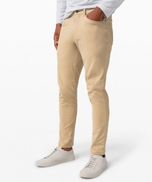 Pantalon Lululemon ABC Slim-Fit 37" Warpstreme Online Only Hombre Trench | 39128-IECP