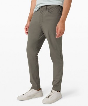 Pantalon Lululemon ABC Slim 28" Warpstreme Hombre Grises Verde Oliva | 16745-ASTQ