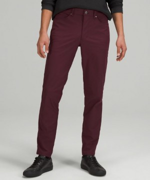 Pantalon Lululemon ABC Slim 32" Warpstreme Hombre Cassis | 98047-HTVU