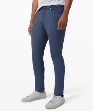 Pantalon Lululemon ABC Slim 34"L Hombre Azules | 89146-SXMP