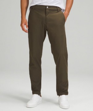 Pantalon Lululemon Commission Classic-Fit 28" Warpstreme Hombre Verde Oliva Oscuro | 20685-UVMQ