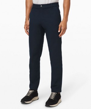 Pantalon Lululemon Commission Classic-Fit 28" Warpstreme Hombre Azul Marino | 16285-DICH