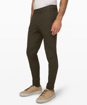 Pantalon Lululemon Commission Skinny 34"L Hombre Verde Oliva Oscuro | 51479-DXBO