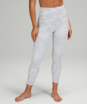 Pantalon Lululemon Wunder Under HR Crop 23" Mujer Camuflados Blancos | 82740-KRJT