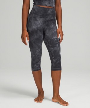 Pantalon Lululemon lululemon Align™ High-Rise Crop 17" Mujer Grises Grises Oscuro | 46201-ILSZ