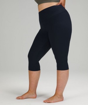 Pantalon Lululemon lululemon Align™ High-Rise Crop 17" Mujer Azul Marino | 75120-KIJF