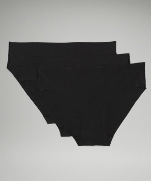 Ropa Interior Lululemon InvisiWear Bikini 3 Pack Mujer Negros | 43980-AUMK